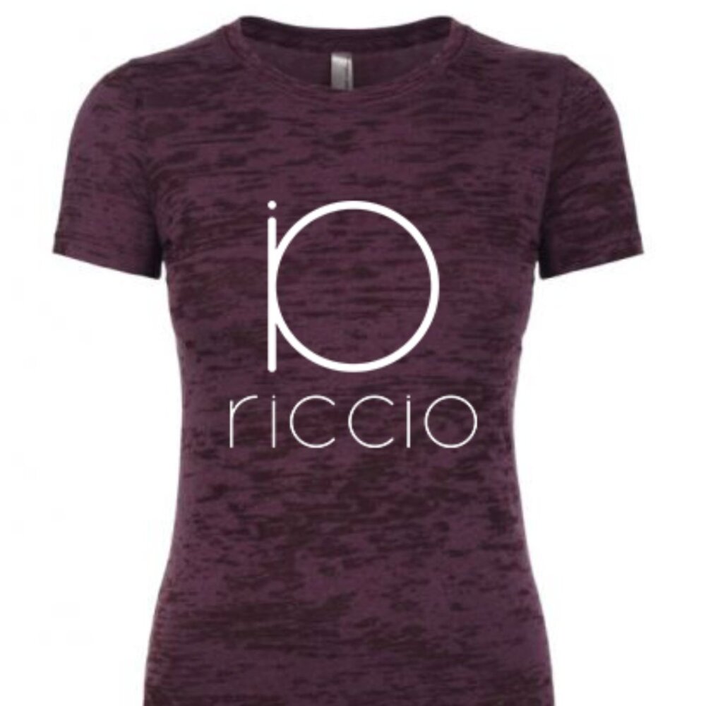 io - riccio | plum burnout T-shirt